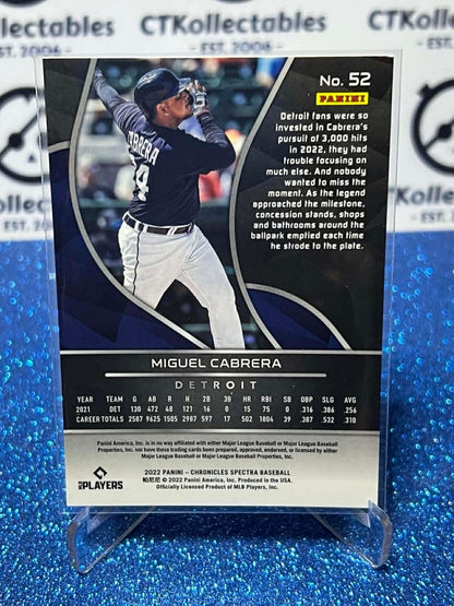 2022 Chronicles MLB Spectra #52 Miguel Cabrera Base Detroit