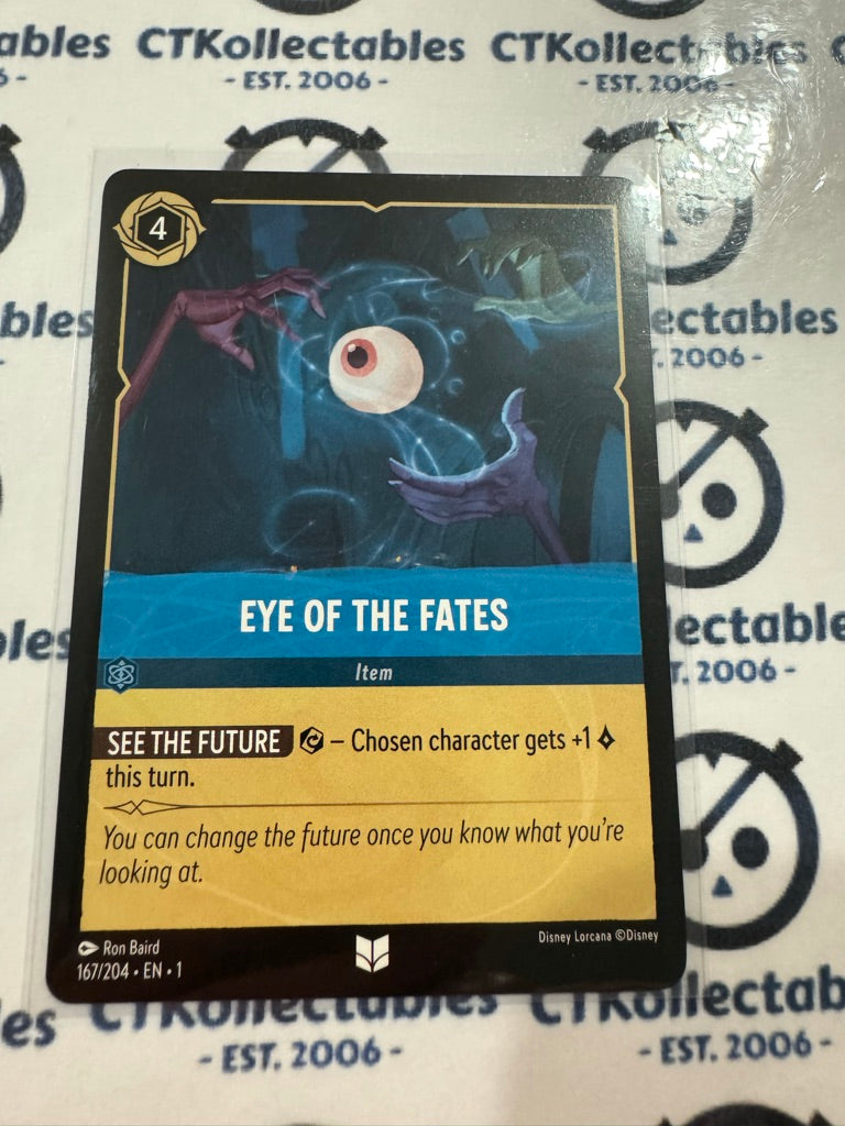 2024 Disney Lorcana Non-Foil #167/204 Eye OF the Fates The First Chapter uncommo