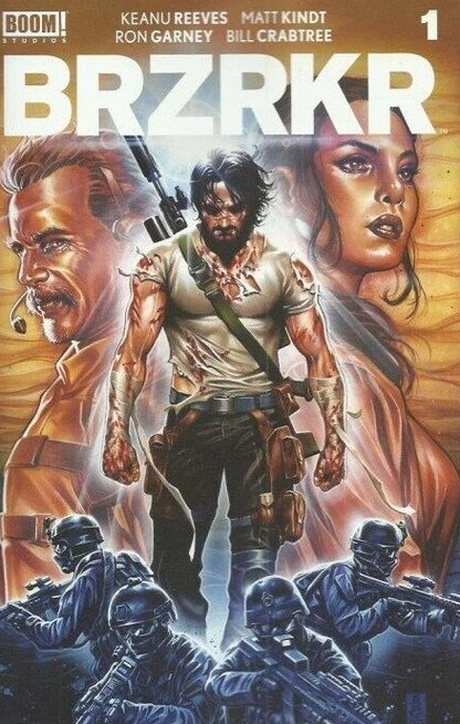 BRZRKR (BERZERKER) # 1 FOIL VARIANT D MARK BROOKS  BOOM STUDIOS COMIC BOOK 2023