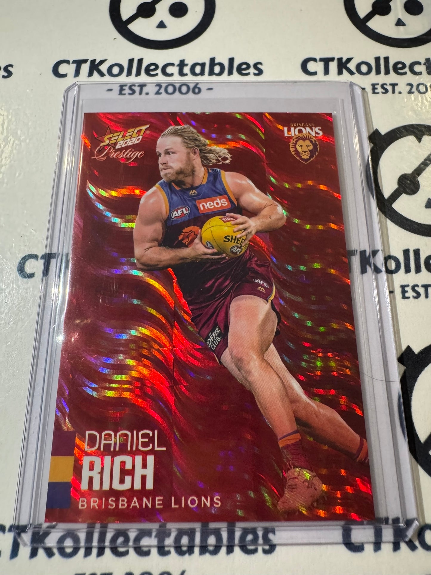 2020 AFL Prestige Red Parallel #20 Daniel Rich #125/170 Lions