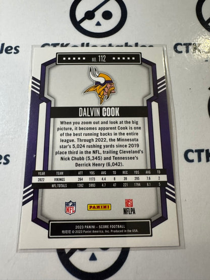 2023 NFL Score Gold #112 Dalvin Cook Minnesota Vikings