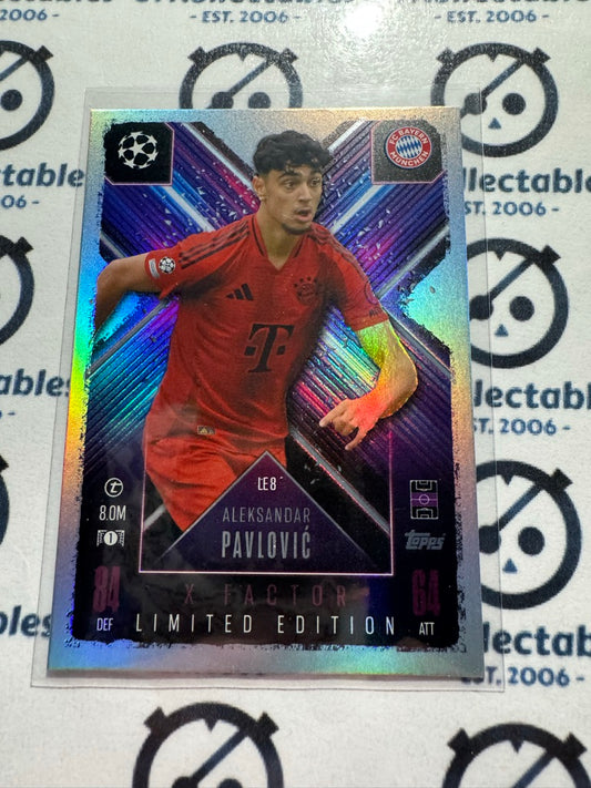 24/25 TOPPS MATCH ATTAX Aleksander Pavlovic X Factor Limited Edition #LE8