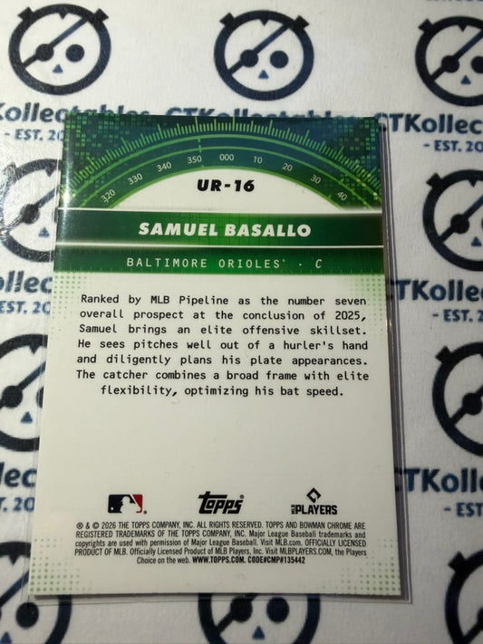 2026 Bowman Under The Radar UR-16 Samuel Basallo RC Orioles
