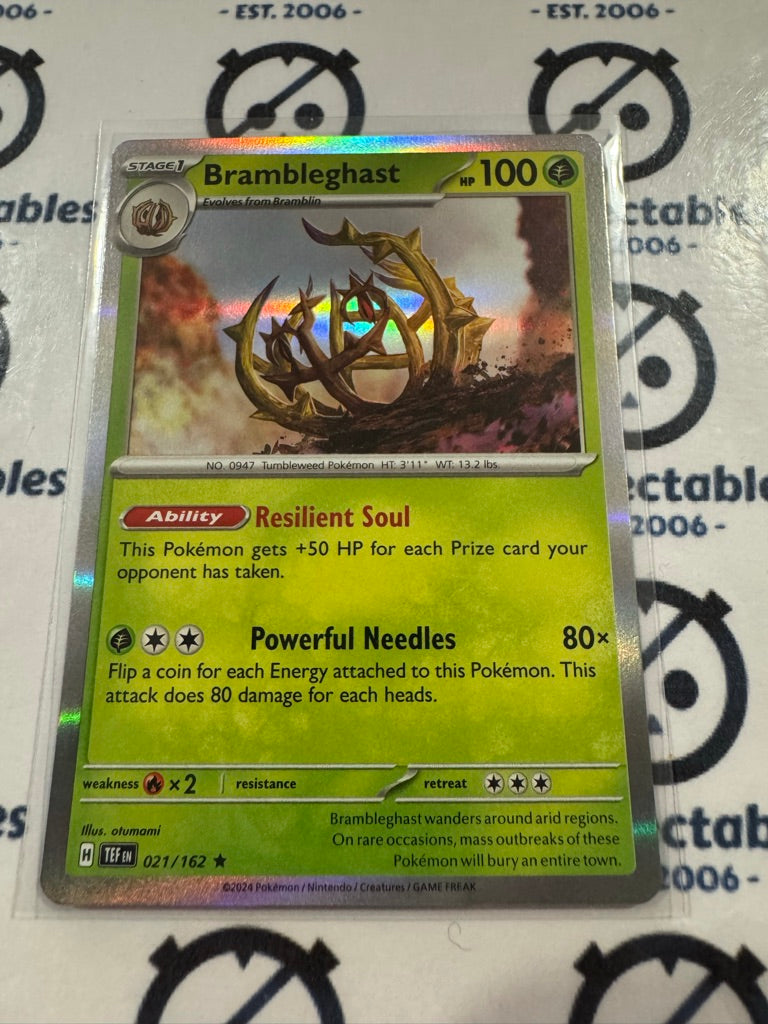 Brambleghast Holo Rare Scarlet & Violet Temporal Forces # 021/162 Pokemon