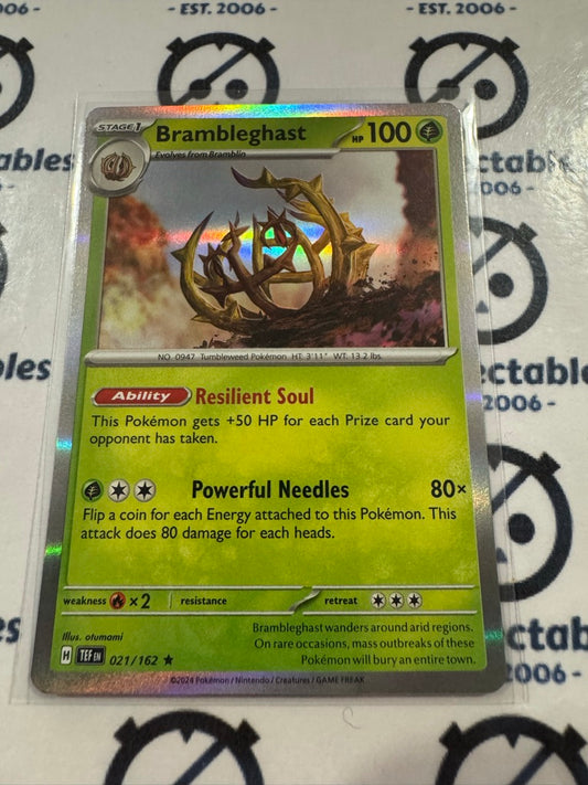 Brambleghast Holo Rare Scarlet & Violet Temporal Forces # 021/162 Pokemon