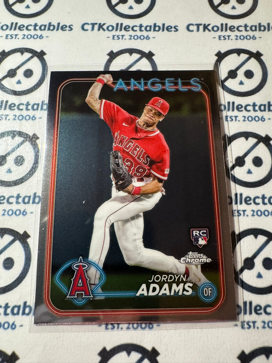 2024 Topps Chrome Baseball Jordyn Adams rookie card RC #145 Angels