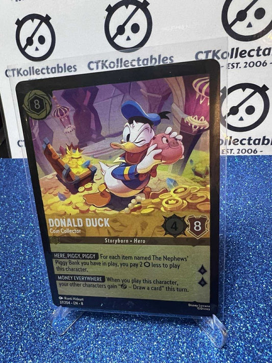 Disney Lorcana -Reign of Jafar FOIL-37/204 Donald Duck - Coin Collector SR
