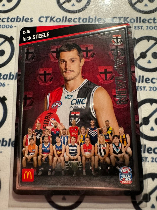 2024 AFL Teamcoach Maccas Captain Silver - Jack Steele C-15 Saints