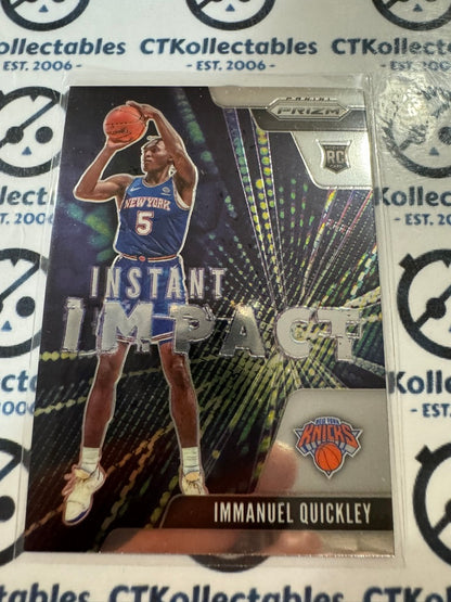 2020-21 NBA Panini Prizm Immanuel Quickley Instant Impact #20 Knicks