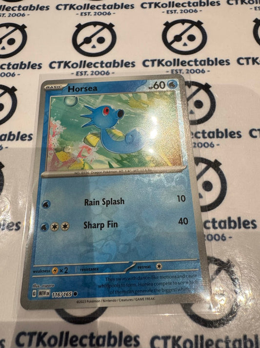 Horsea Reverse Holo #116/165 Scarlet & Violet 151 Pokemon Card