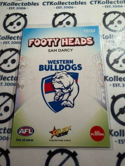 2026 Select AFL Footy Stars Footy Heads FH104 Sam Darcy Bulldogs
