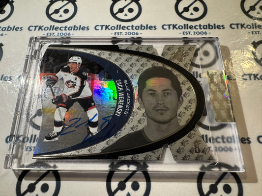 2023-24 Clear Cut Hockey Zach Werenski SPX Vintage Blue Auto SVV-ZW Blue Jackets