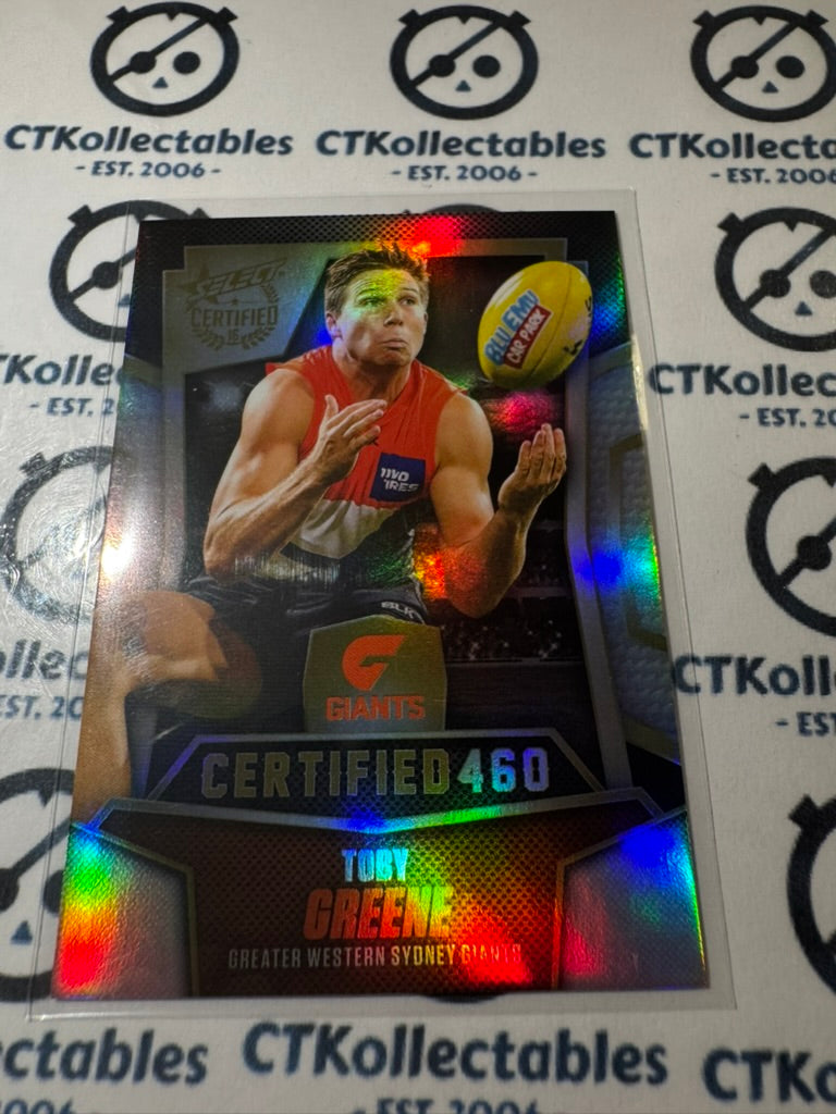 2016 AFL Select Certified Certified 460 Toby Greene #449/460 #C102 Giants
