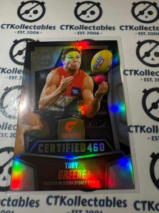 2016 AFL Select Certified Certified 460 Toby Greene #449/460 #C102 Giants