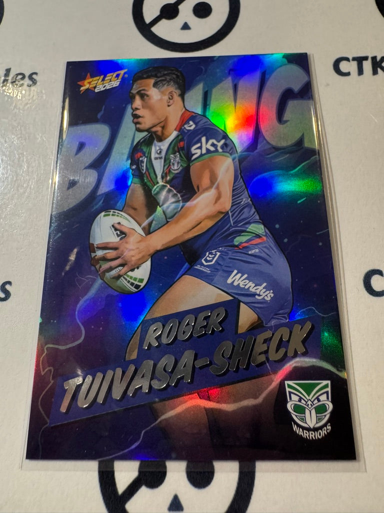 2026 Select NRL League Heroes BANG #B96 Roger Tuivasa-Sheck Warriors