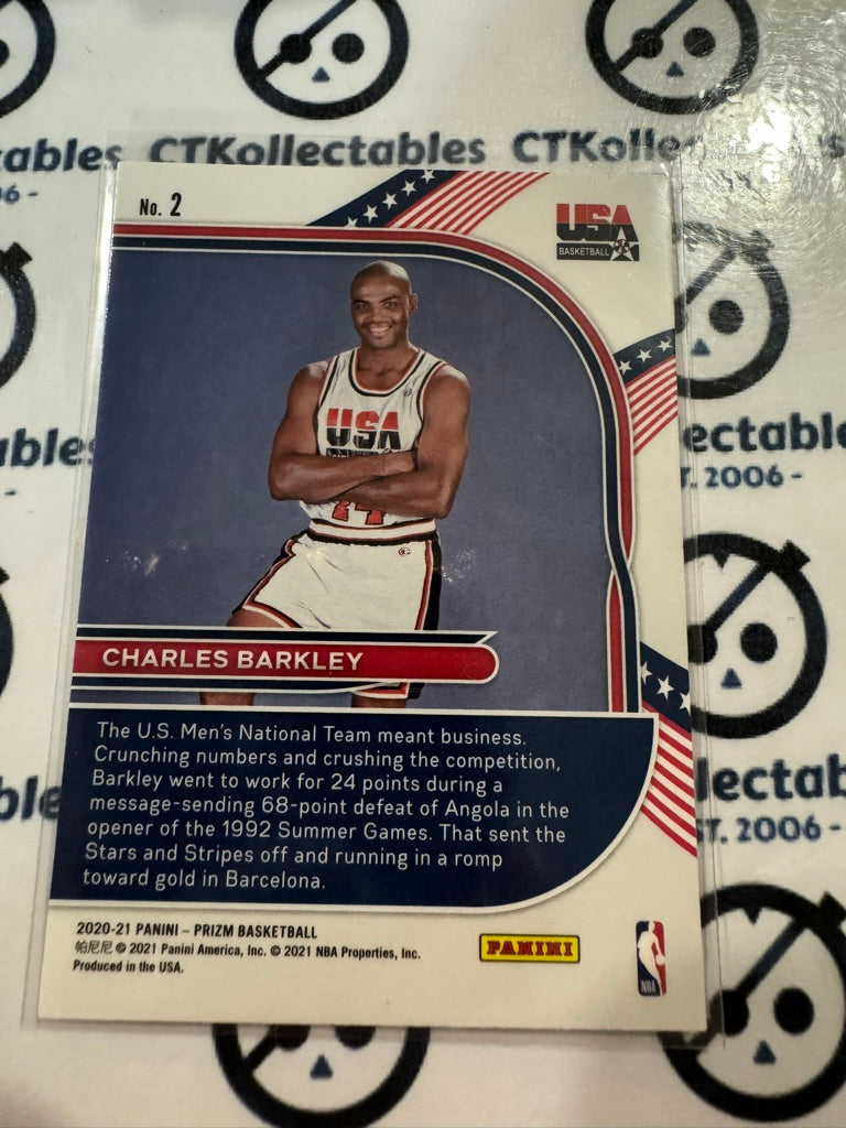 2020-21 NBA Panini Prizm Team USA Charels Barkley #2