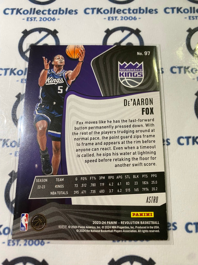 2023-24 NBA Panini Revolution De'Aaron Fox ASTRO #97 Kings