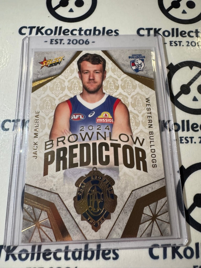 2024 AFL Footy Stars - Jack Macrae - Brownlow Gold #026/315 Bulldogs