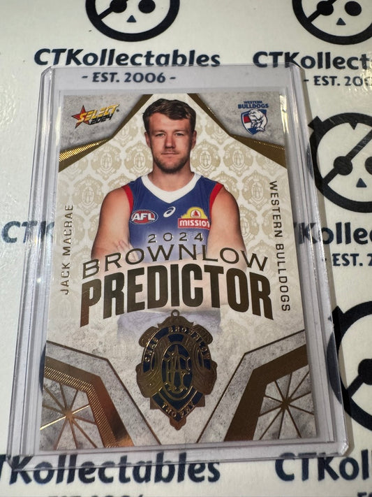 2024 AFL Footy Stars - Jack Macrae - Brownlow Gold #026/315 Bulldogs