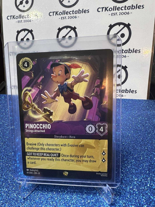 Disney Lorcana -Reign of Jafar Non-Foil - 61/204 Pinocchio - Strings Attached