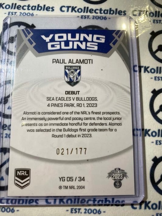 2023 NRL Elite Young Guns - Paul Alamoti #021/177 Bulldogs