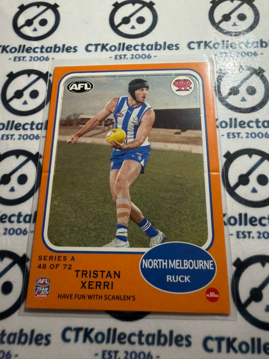 2026 Teamcoach AFL Scanlens Die-Cut Tristan Xerri 48 of 72 Kangaroos
