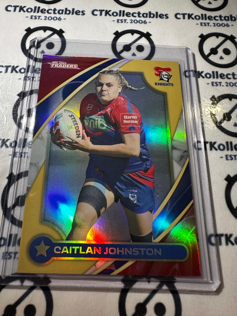 2024 TLA NRL Traders NRLW GOLD - Caitlan Johnston #036/210 Knights