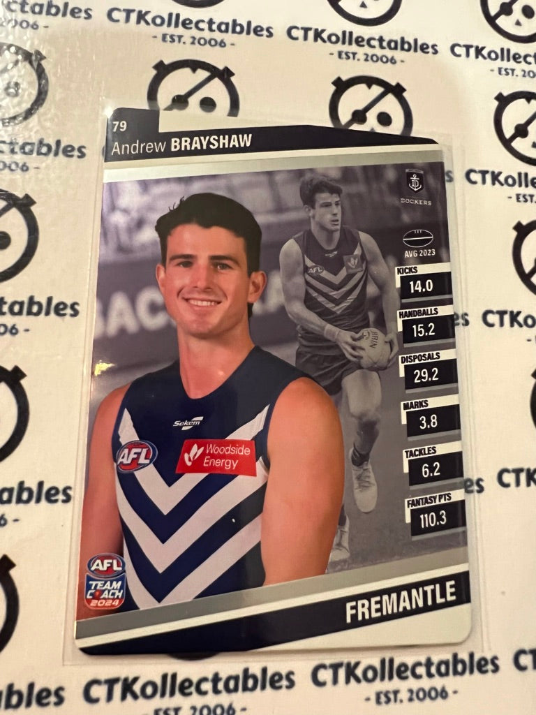 2024 AFL Teamcoach Silver Card #79 Andrew Brayshaw Dockers