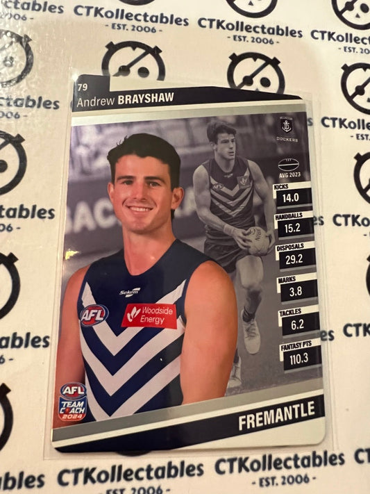 2024 AFL Teamcoach Silver Card #79 Andrew Brayshaw Dockers