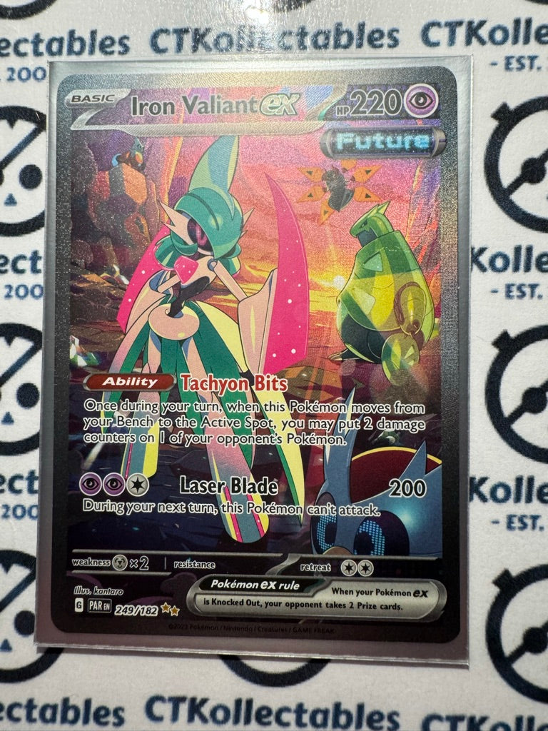 Iron Valiant EX Special Illustration #249/182 2023 Paradox Rift Pokémon TCG