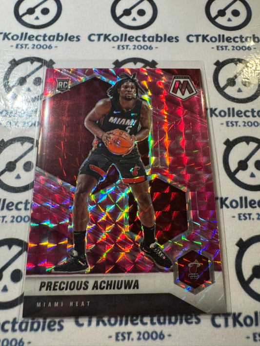 2020-21 NBA Panini Mosaic Precious Achiuwa Pink Prizm #215 Heat