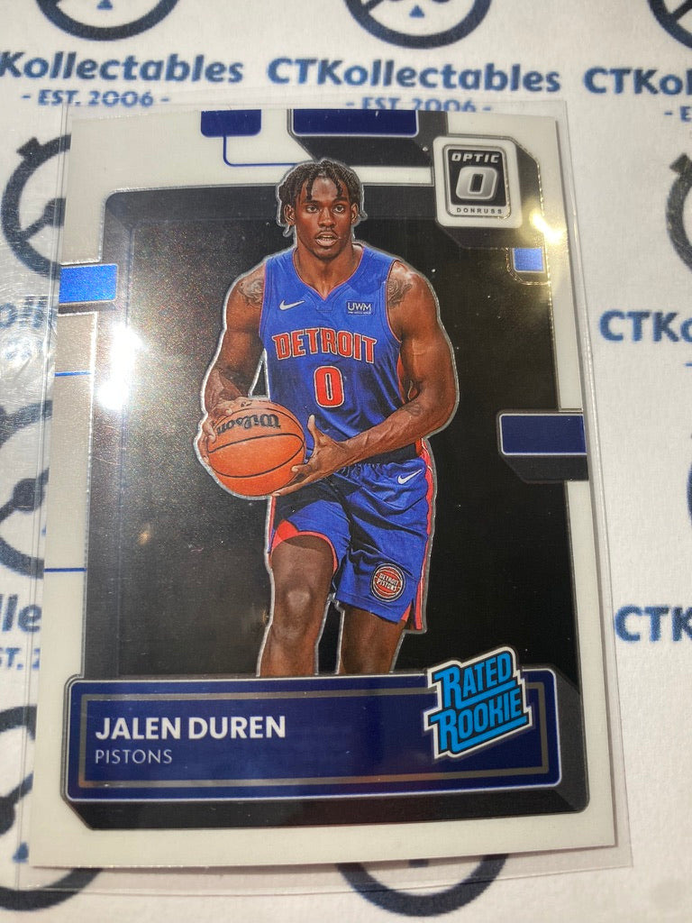 2022-23 NBA Optic Rated Rookie Jalen Duren #227 Pistons