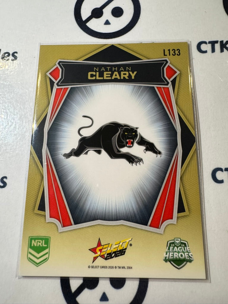 2026 Select NRL League Heroes Luminous Base #L133 Nathan Cleary Panthers