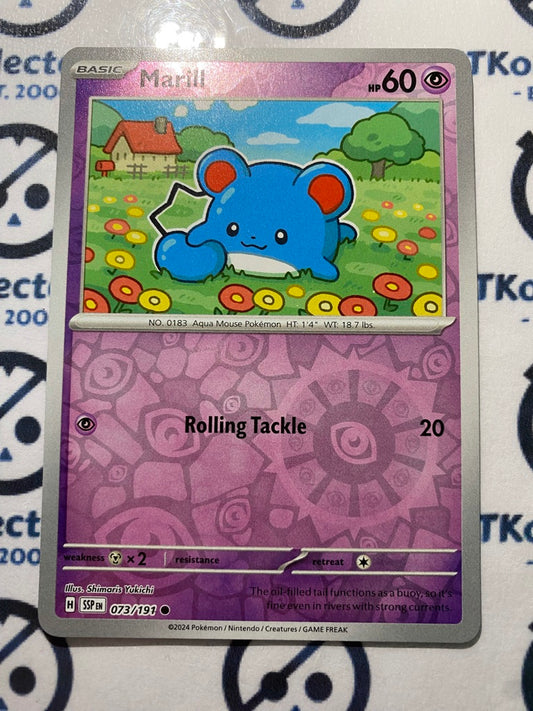 Marill Reverse Holo #073/191 Surging Sparks Pokémon TCG 2024