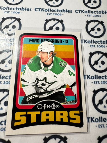 2024-25 O-Pee-Chee Hockey RETRO #497 Miro Heiskanen Dallas Stars