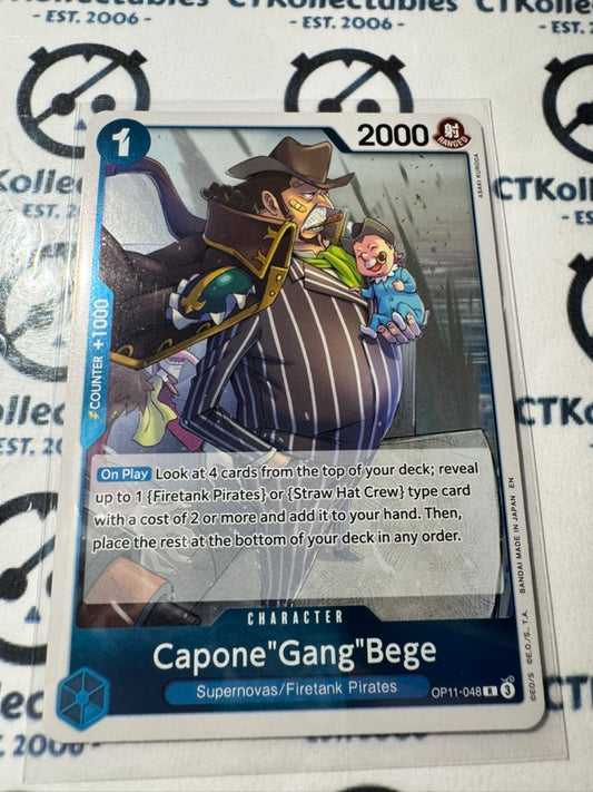 One Piece TCG Capone "Gang" Bege  OP11-048 FOIL A Fist of Divine speed NM/M