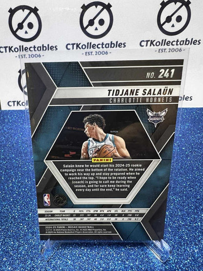 2024-25 Panini Mosaic rookie card #241 Tidjane Salaun Charlotte Hornets