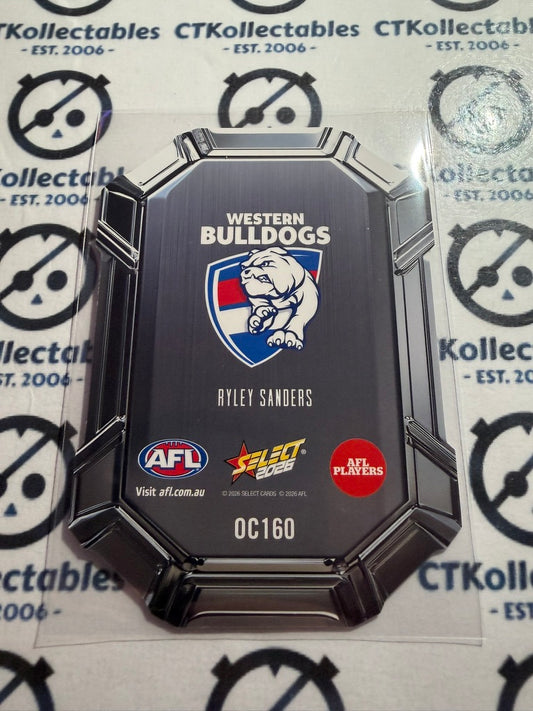 2026 Select AFL Footy Stars Octane Die-Cut Ryley Sanders OC160 Bulldogs