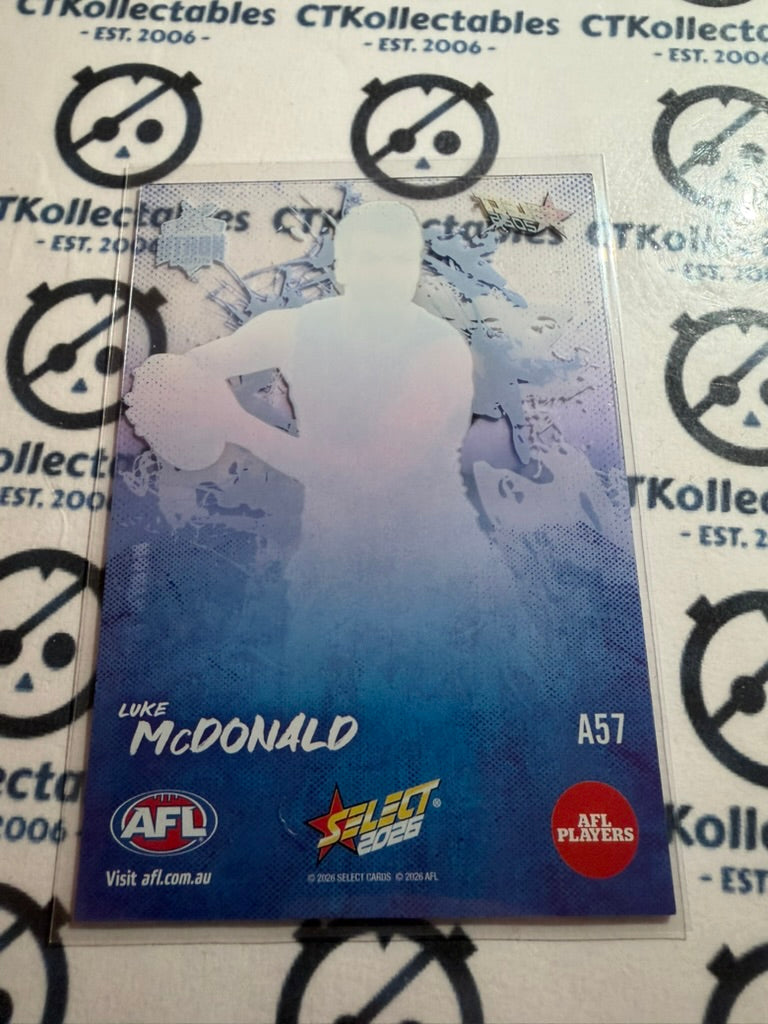 2026 Select AFL Footy Stars ACETATE #A57 Luke McDonald Kangaroos
