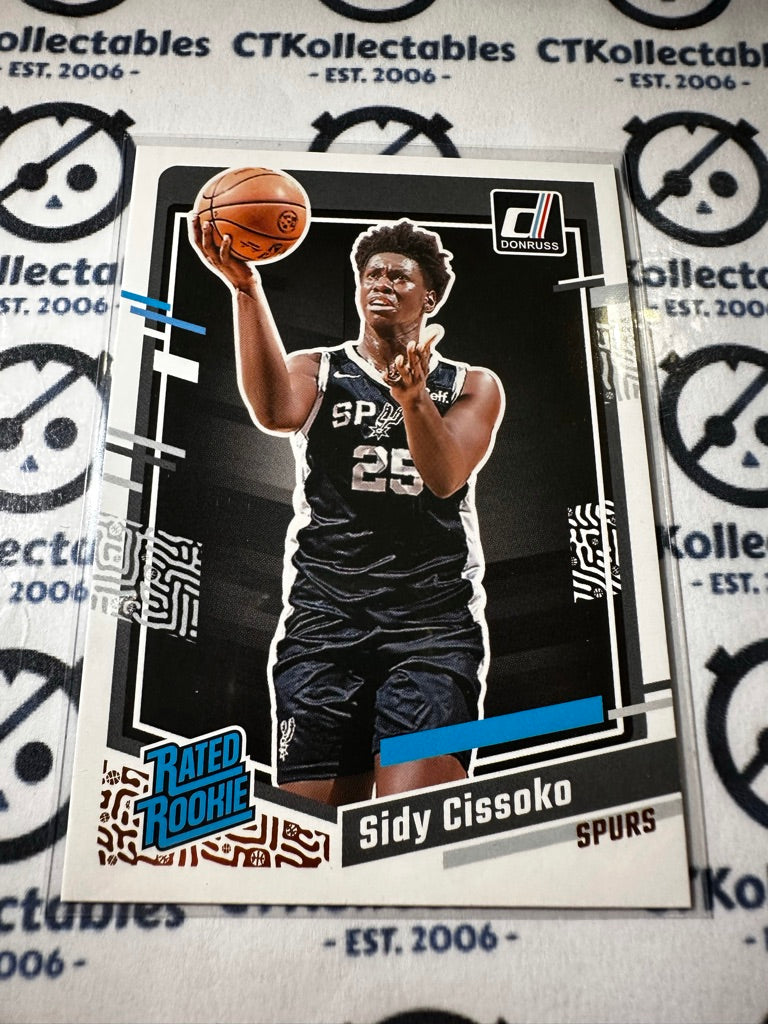 2023-24 NBA Panini Donruss Sidy Cissoko Rated Rookie #223 Spurs