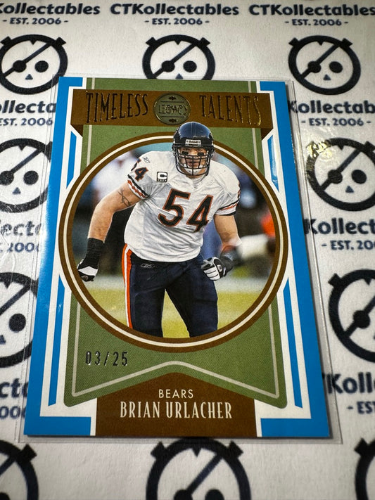 20122 NFL Panini Legacy Football Brian Urlacher Timeless Talents #03/5 Bears