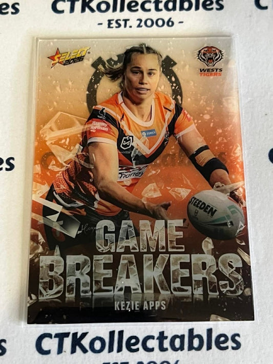 2026 Select NRL League Heroes Game Breakers #GB159 Kezie Apps Tigers