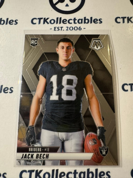 2025 NFL Panini Mosaic Rookie Variation Card #280 Jack Bech Raiders