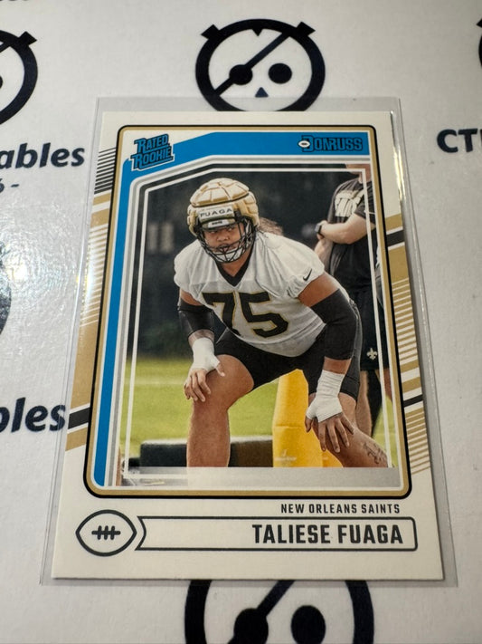 2024 NFL Panini Donruss Rated rookie #310 Taliese Fuaga Saints