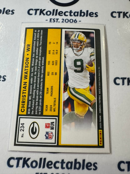 2025 NFL Panini Donruss Press Proof Blue #234 Christian Watson Packers