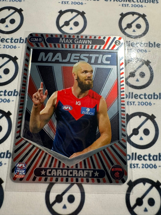 2025 AFL Teamcoach Max Gawn Majestic Card craft #2 CCM-11 Demons