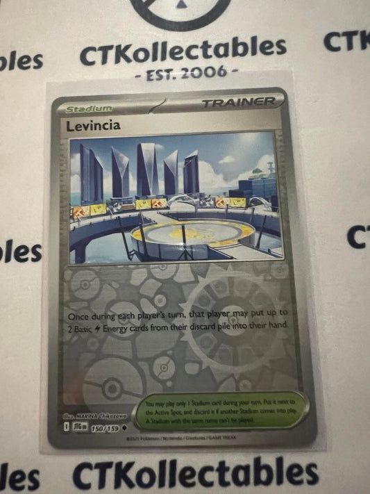 Levincia Reverse Holo #150/159 Journey Together Pokemon Card TCG
