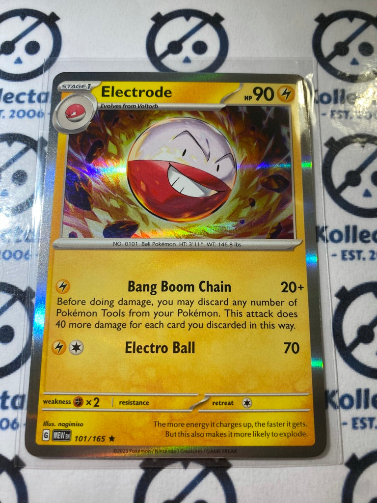 Electrode Holo Rare #101/165 Scarlet & Violet 151 Pokemon Card