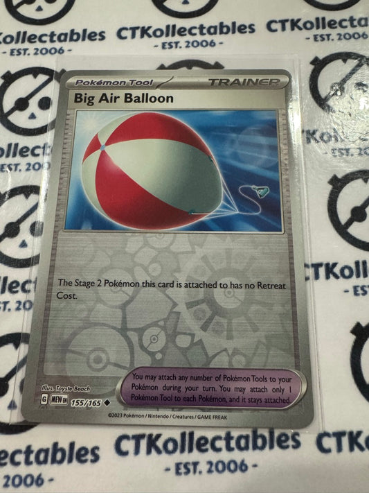 Big Air Balloon Reverse Holo #155/165 Scarlet & Violet 151 Pokemon Card