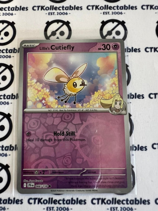 Lillie's Cutiefly Reverse Holo #066/159 Journey Together Pokemon Card TCG